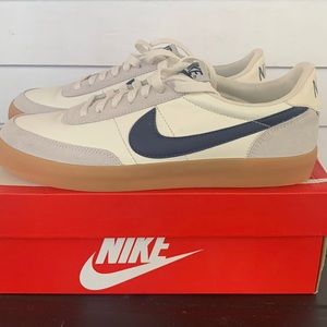 Nike Killshot 2 Leather Men’s size 10 Sail/Midnight Navy-Gum Yellow